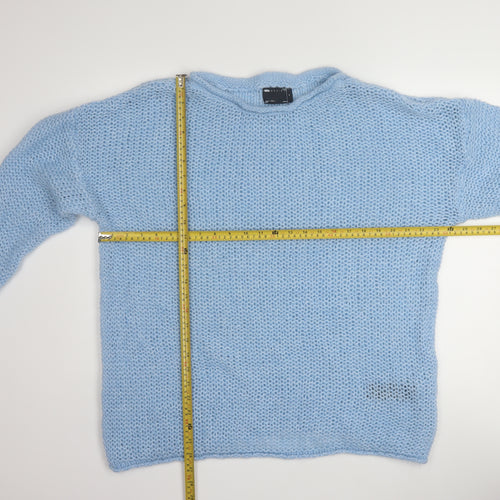 ASOS Women Blue Chunky Knit Pullover Jumper Size M