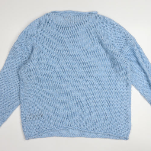 ASOS Women Blue Chunky Knit Pullover Jumper Size M