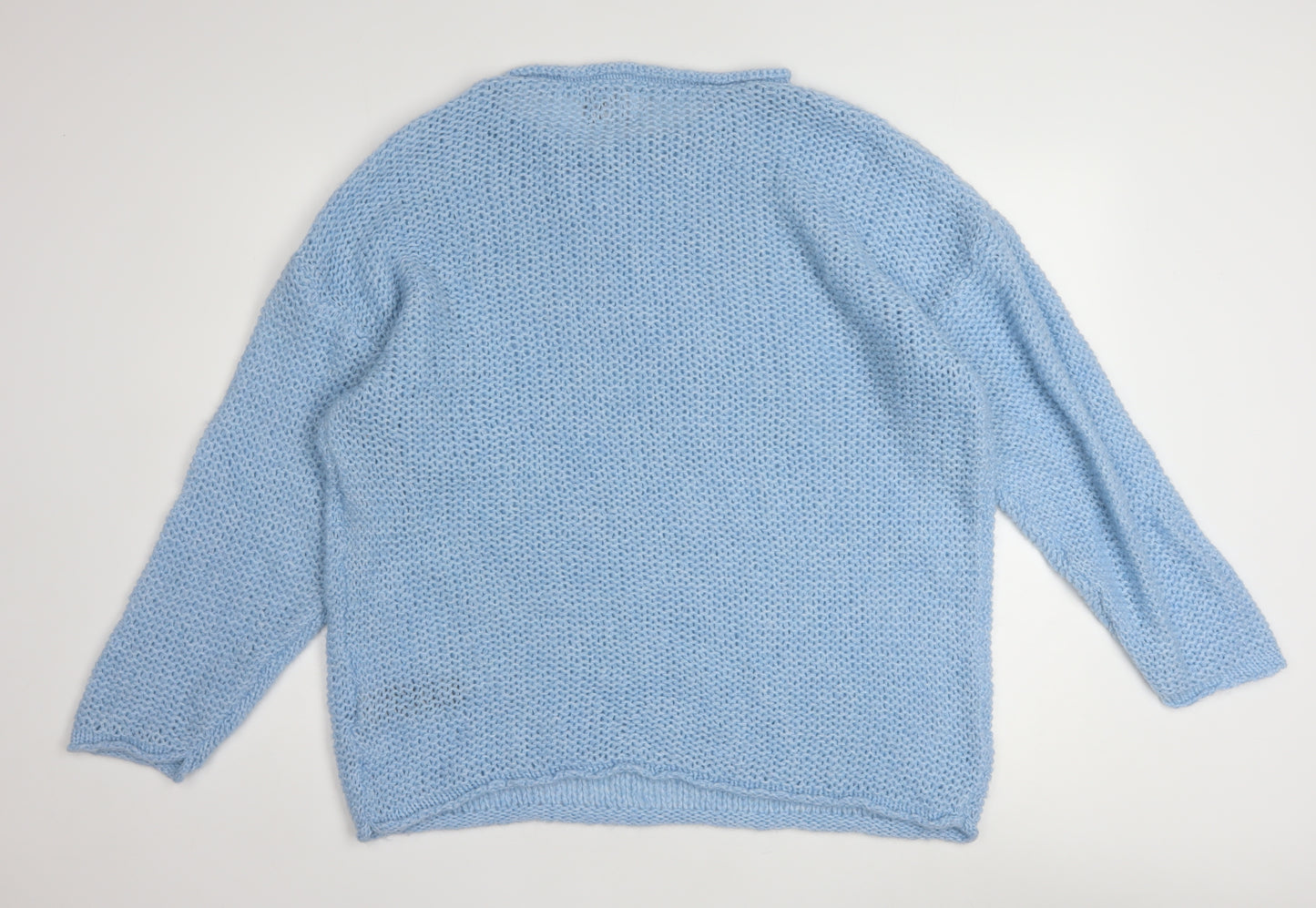 ASOS Women Blue Chunky Knit Pullover Jumper Size M