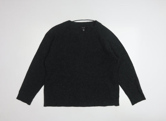 Vero Moda Women’s Black Knit Crew Neck Pullover Jumper Size L