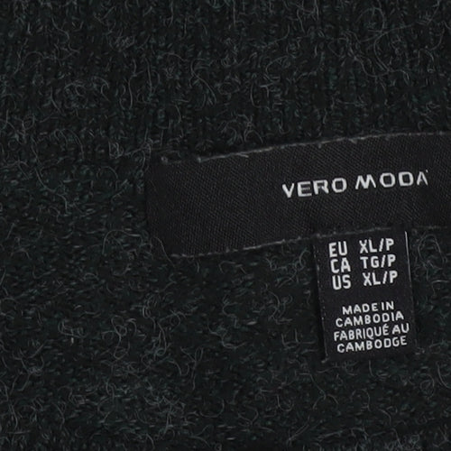 Vero Moda Women’s Black Knit Crew Neck Pullover Jumper Size L