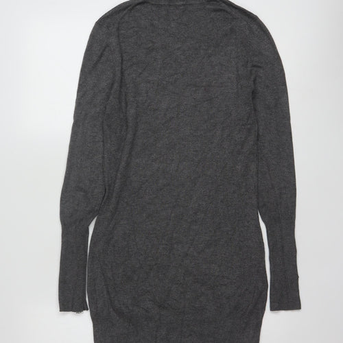 Tezenis Women Grey Slim Fit Roll Neck Long Sleeve Tunic Jumper S