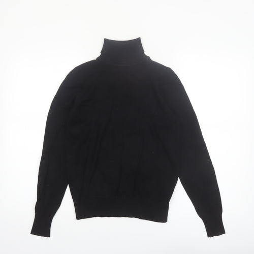JD Williams Women’s Black Roll Neck Long Sleeve Knit Jumper Size 8/10