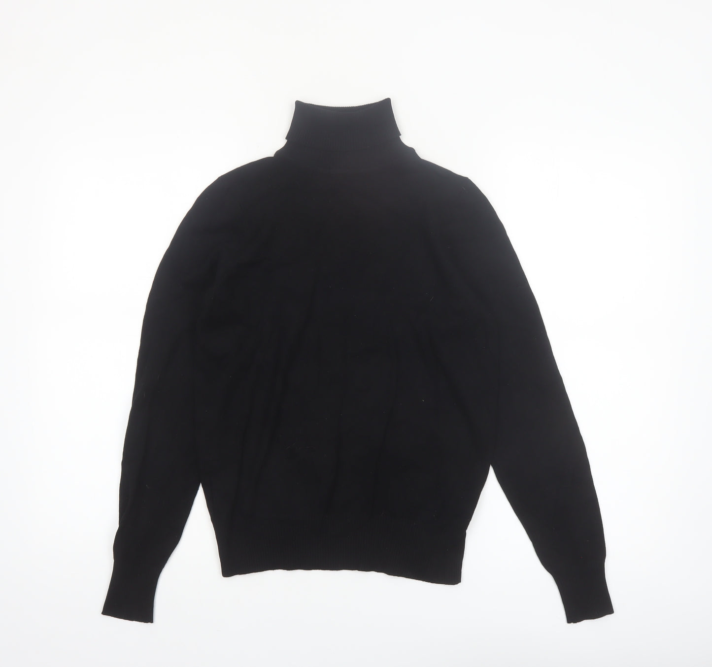 JD Williams Women’s Black Roll Neck Long Sleeve Knit Jumper Size 8/10