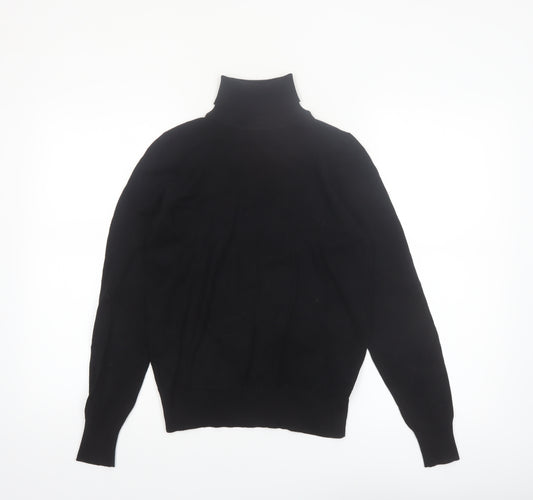JD Williams Women’s Black Roll Neck Long Sleeve Knit Jumper Size 8/10