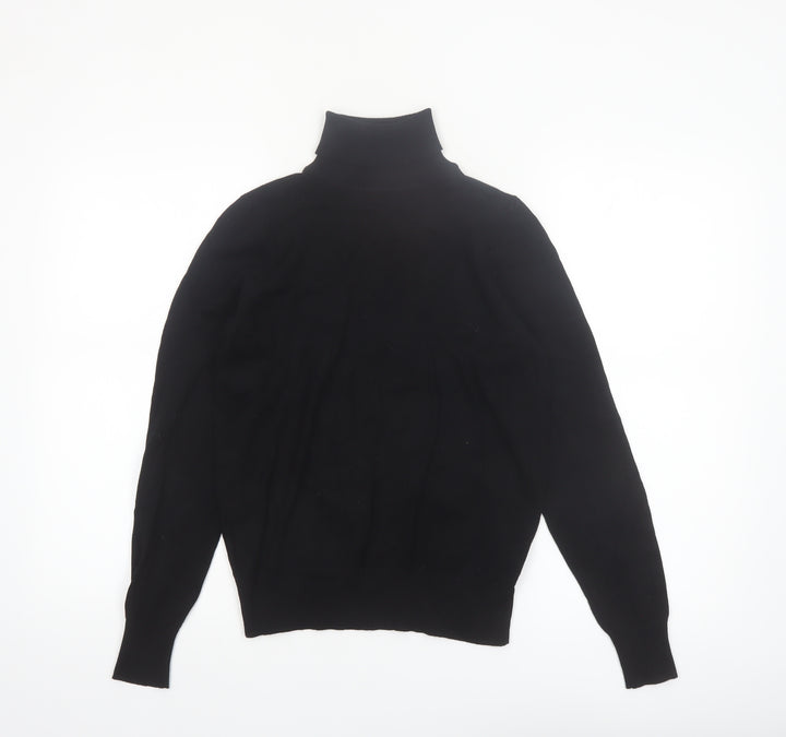 JD Williams Women’s Black Roll Neck Long Sleeve Knit Jumper Size 8/10