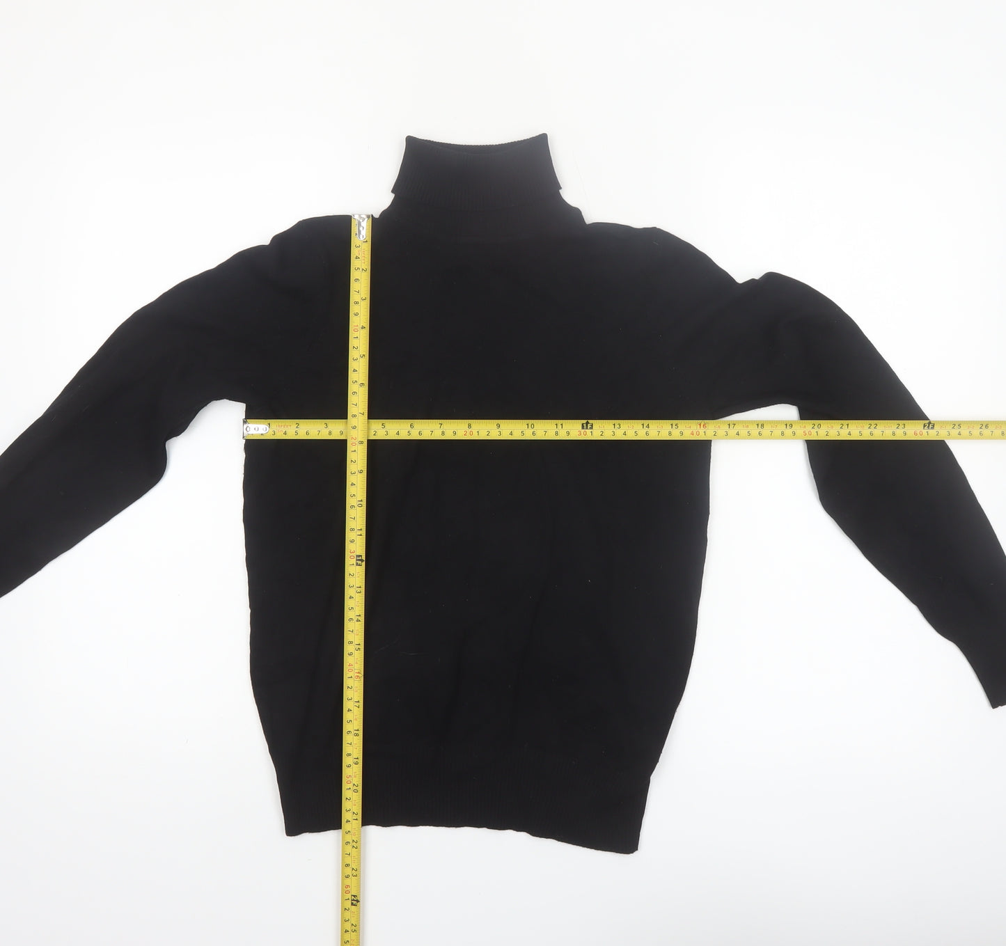 JD Williams Women’s Black Roll Neck Long Sleeve Knit Jumper Size 8/10