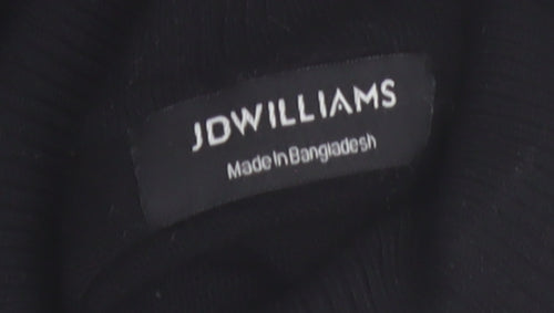 JD Williams Women’s Black Roll Neck Long Sleeve Knit Jumper Size 8/10