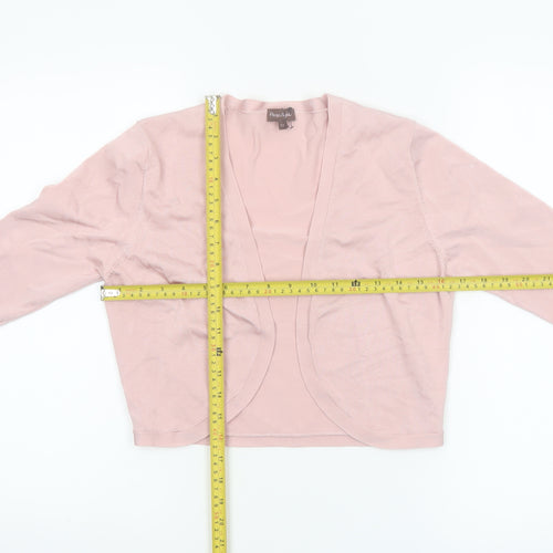 Phase Eight Women Pink Size 12 Lightweight Knit Cardigan