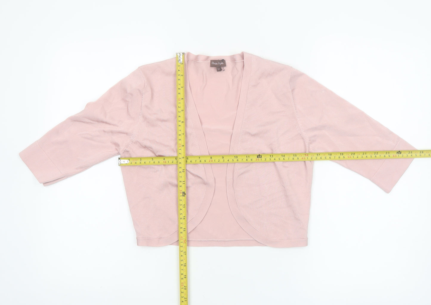 Phase Eight Women Pink Size 12 Lightweight Knit Cardigan