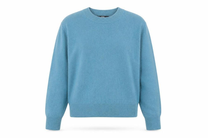 Uniqlo Women Blue Wool Crew Neck Jumper XS Classic Fit