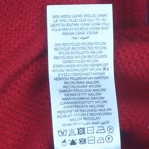Seasalt Cornwall Women’s Red Wool Blend Crew Neck Jumper UK 18