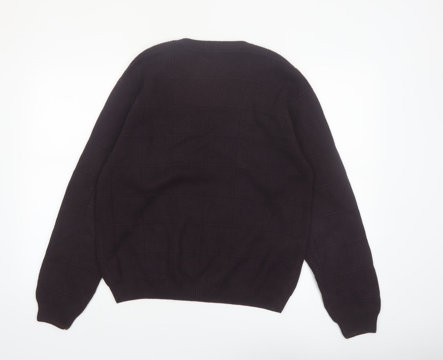 Arrow USA 1851 Men's Black Cotton Crew Neck Pullover Jumper Size S