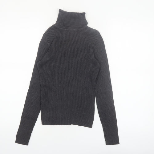 GAP Women’s Black Roll Neck Cotton Jumper XS