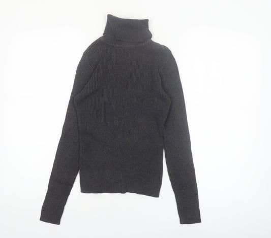 GAP Women’s Black Roll Neck Cotton Jumper XS