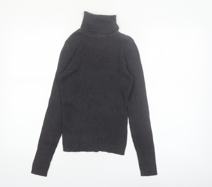 GAP Women’s Black Roll Neck Cotton Jumper XS