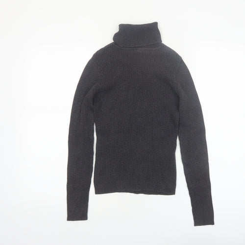 GAP Women’s Black Roll Neck Cotton Jumper XS