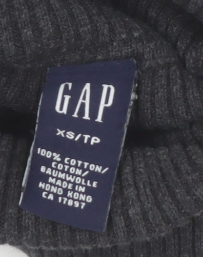 GAP Women’s Black Roll Neck Cotton Jumper XS