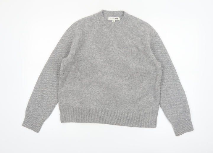 Uniqlo Women’s Grey Wool Crew Neck Pullover Jumper L