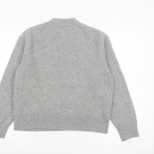 Uniqlo Women’s Grey Wool Crew Neck Pullover Jumper L