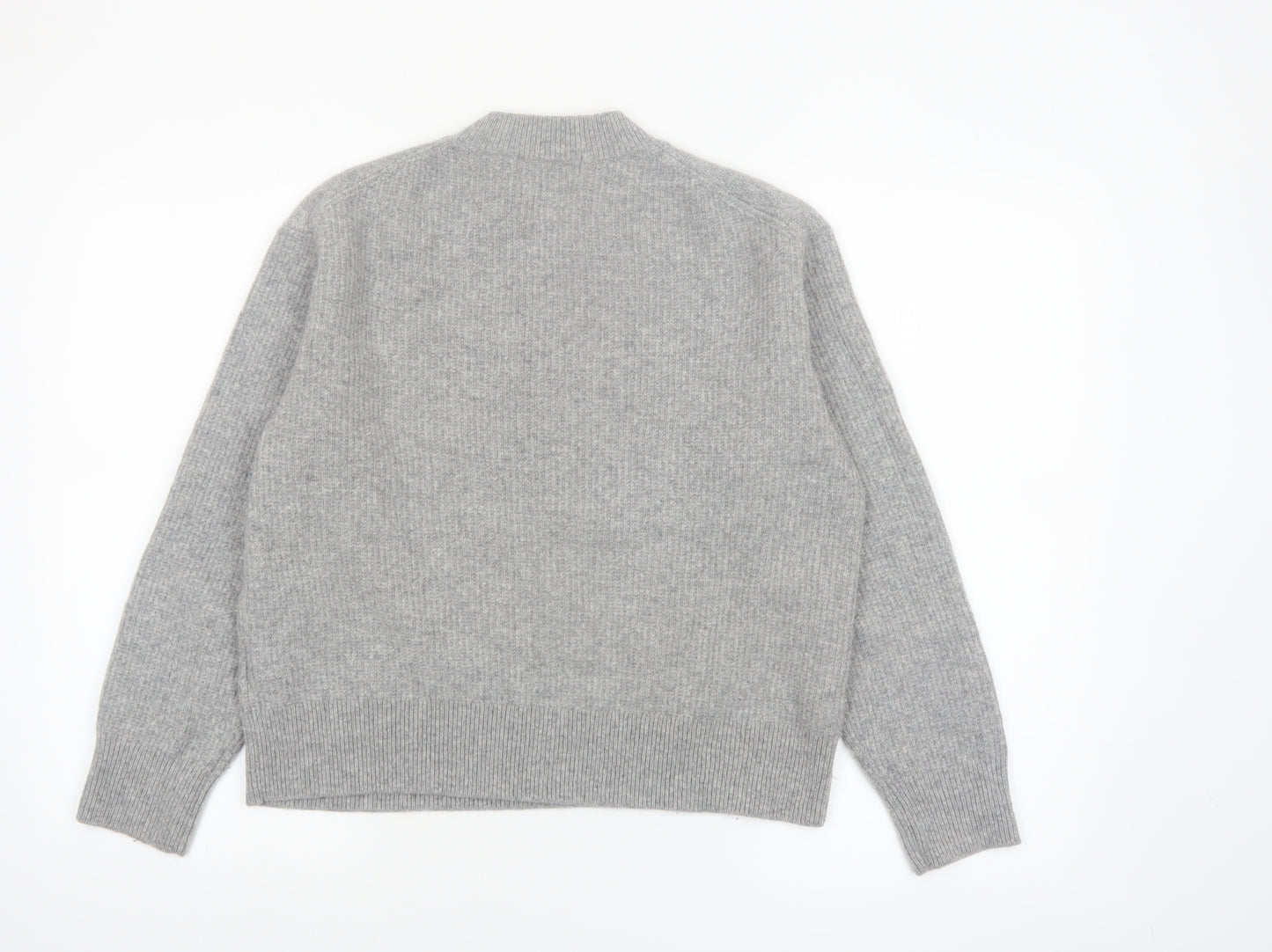 Uniqlo Women’s Grey Wool Crew Neck Pullover Jumper L