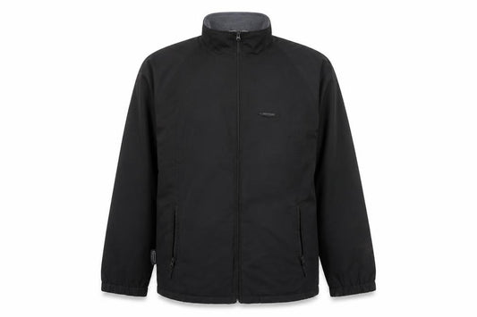Front view of Mountain Life Men’s Black L Water Resistant Jacket Outdoor
