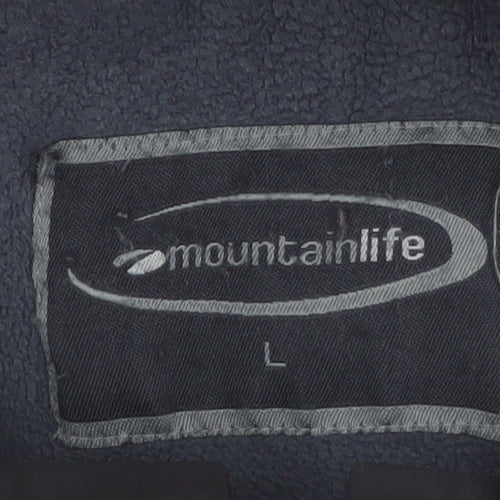 Mountainlife Men’s Black L Water Resistant Jacket Outdoor