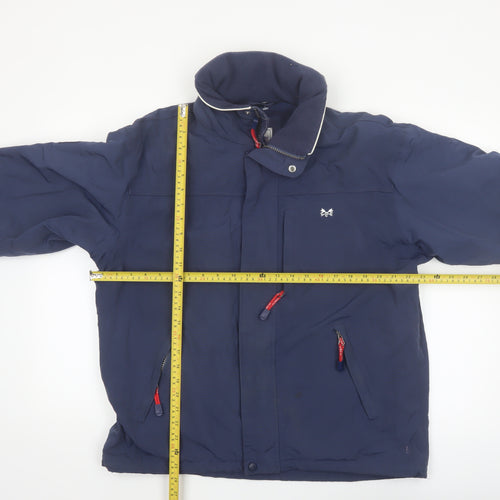Crew Clothing Co. Men’s Blue M Mid-Length Nylon Jacket