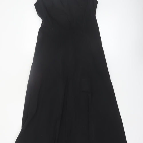 Marks and Spencer Women’s Black Midi Fit & Flare Dress Size 10