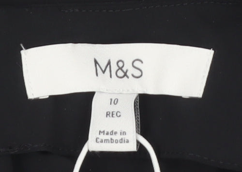 Marks and Spencer Women’s Black Midi Fit & Flare Dress Size 10