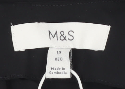 Marks and Spencer Women’s Black Midi Fit & Flare Dress Size 10