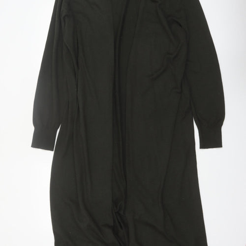 F&F Women’s Black Longline Open Knit Cardigan XL
