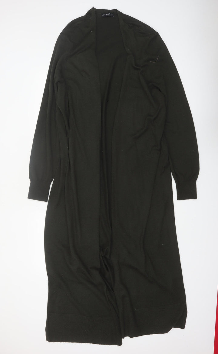 F&F Women’s Black Longline Open Knit Cardigan XL
