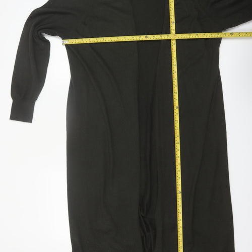 F&F Women’s Black Longline Open Knit Cardigan XL