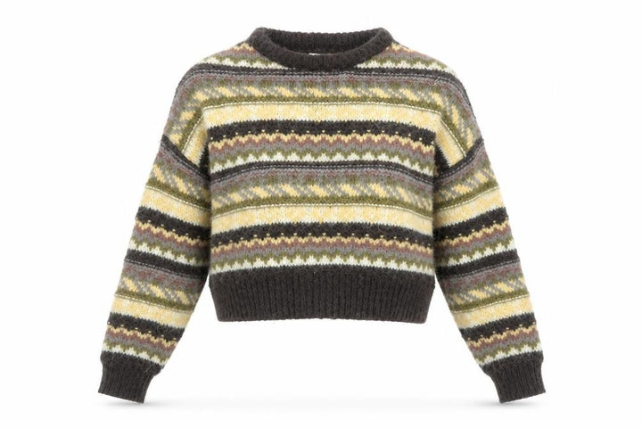 Pull&Bear Womens Multicoloured Fair Isle Knit Jumper Size 8