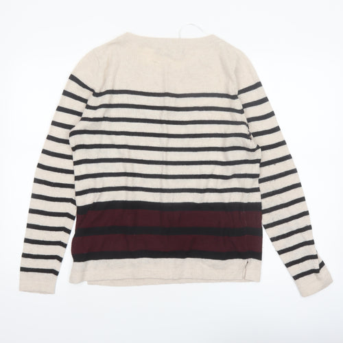 Principles by Ben de Lisi Women’s Beige Striped Pullover Jumper Size 14