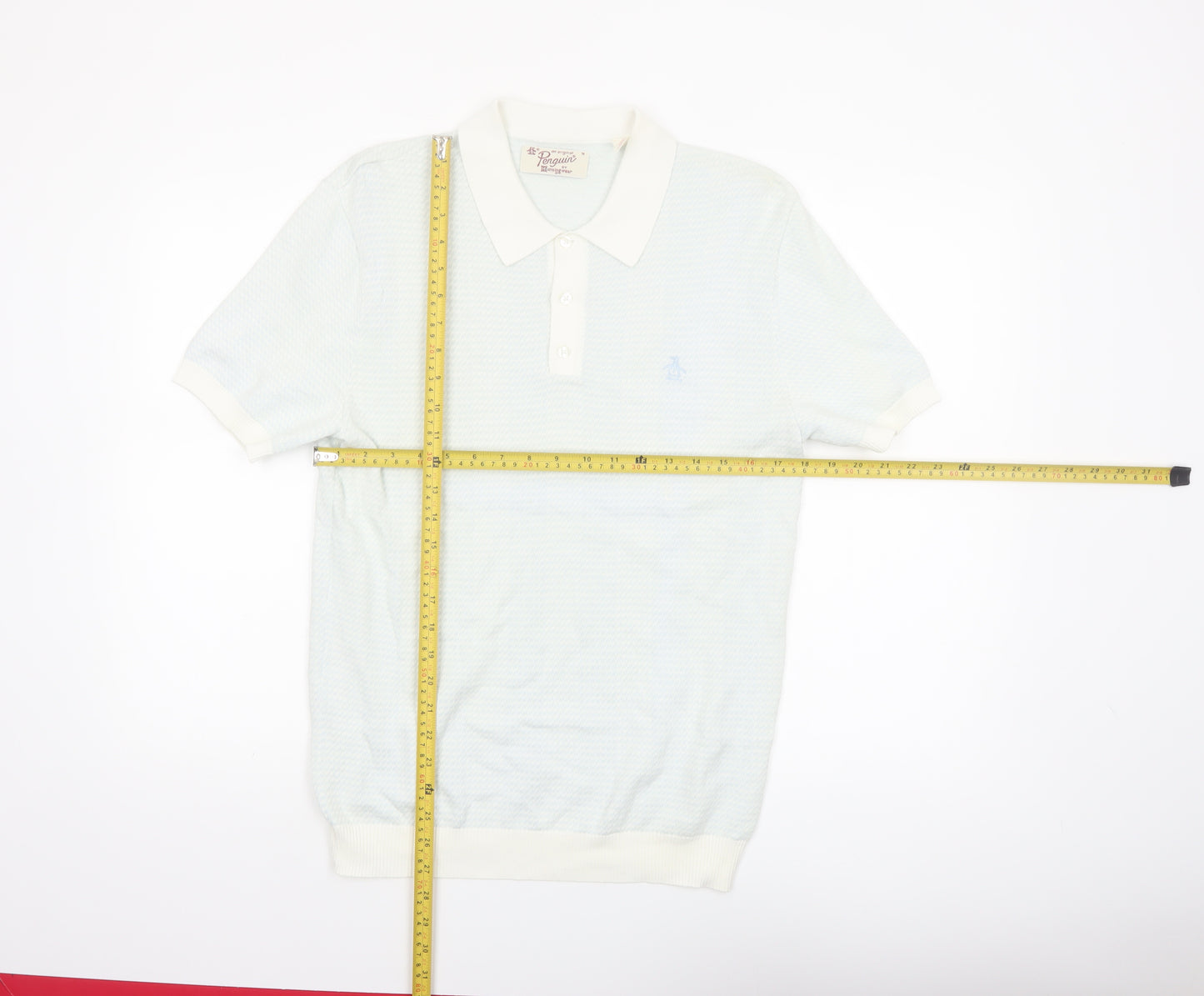 Original Penguin Men’s White Cotton Polo Shirt M Regular Fit