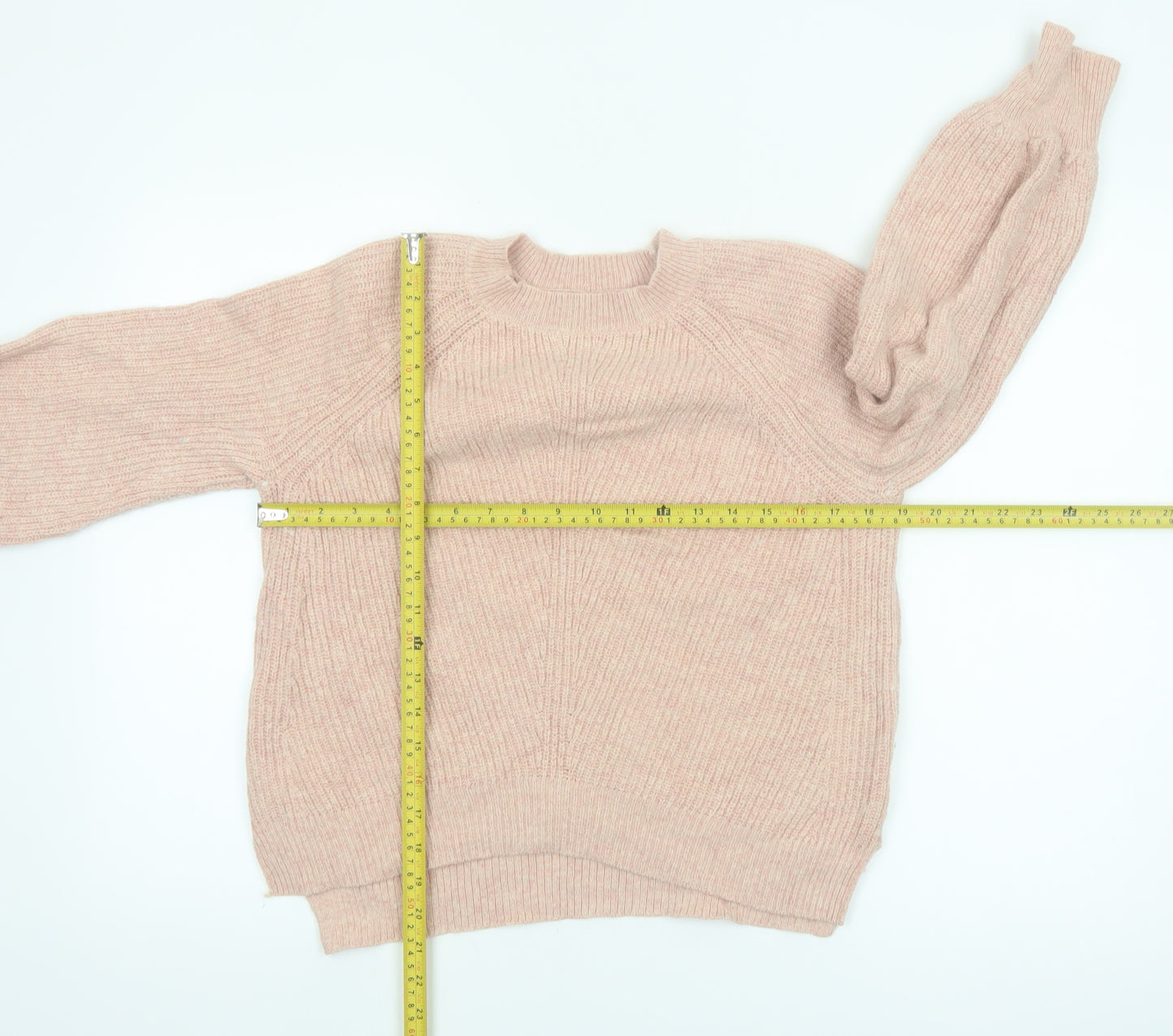 Marks and Spencer Womens Pink Alpaca Blend Crew Neck Jumper Size Small