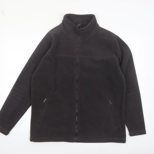 James Pringle Men's Black Fleece Full Zip Jacket Size S
