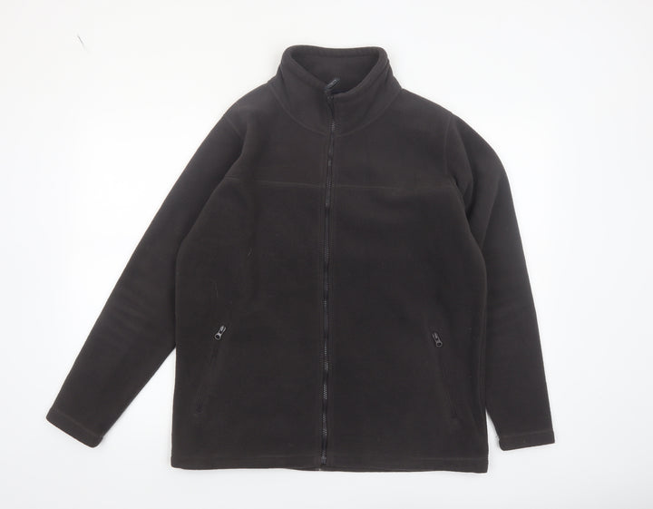 James Pringle Men's Black Fleece Full Zip Jacket Size S