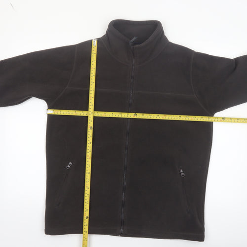 James Pringle Men's Black Fleece Full Zip Jacket Size S