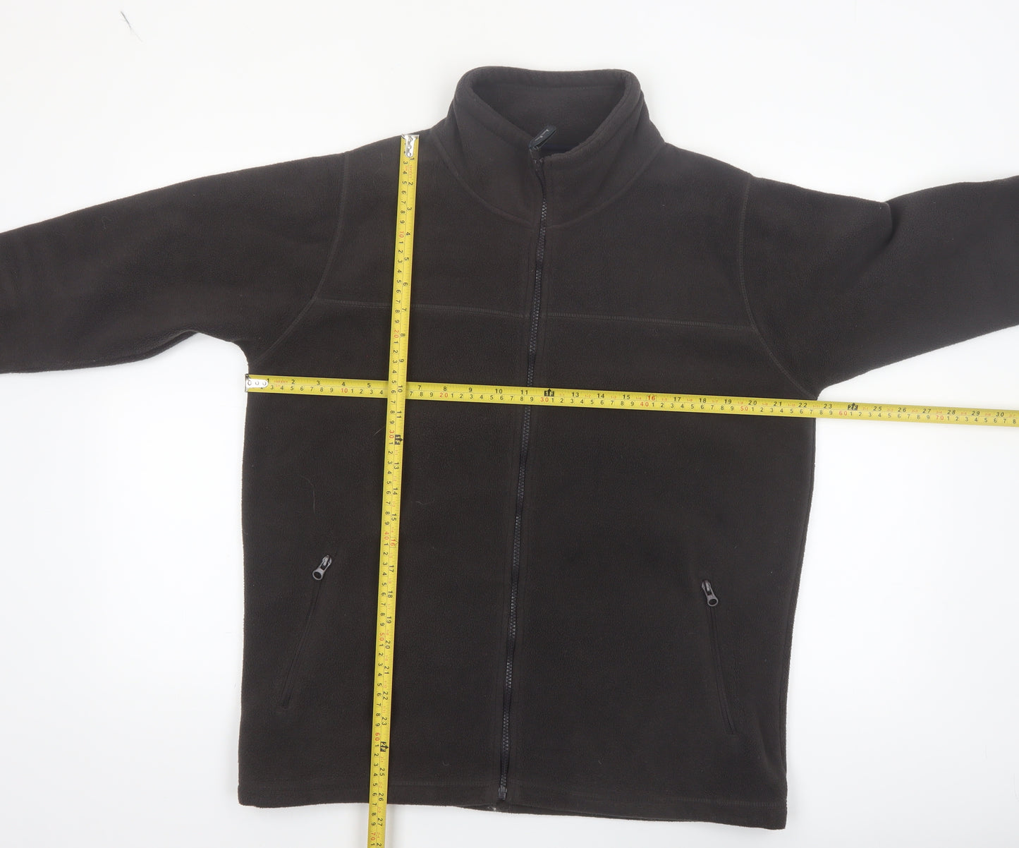 James Pringle Men's Black Fleece Full Zip Jacket Size S