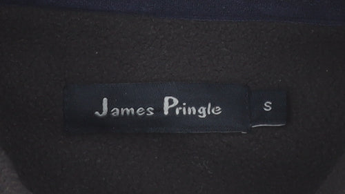 James Pringle Men's Black Fleece Full Zip Jacket Size S