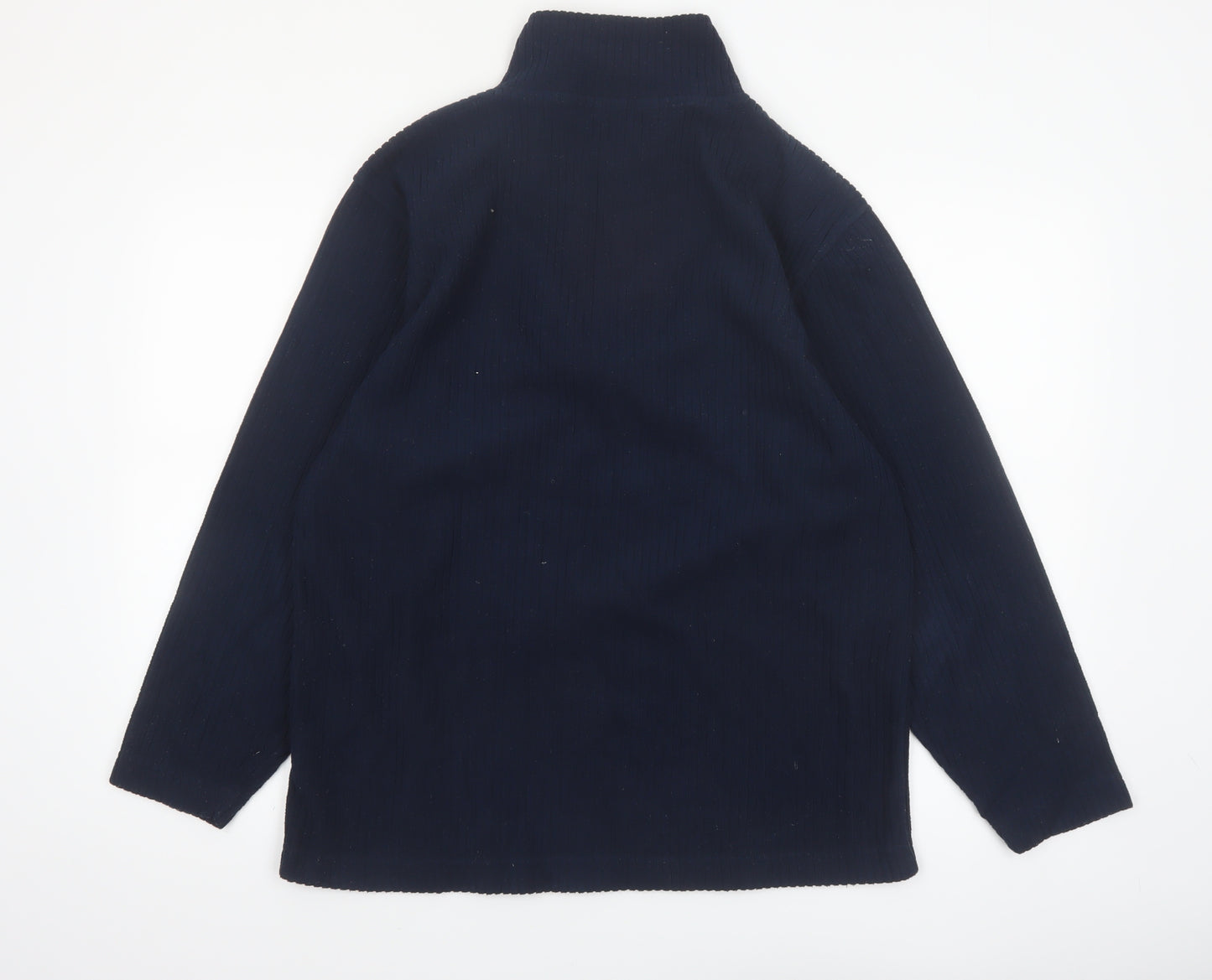 Oak Valley Men's Blue Half Zip Fleece Jumper Size M