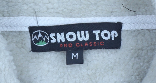 Snow Top Men's Brown Fleece Full Zip Jacket Size M Outdoor Casual