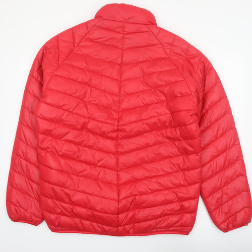 Clique Men's Red XL Puffer Jacket Lightweight Insulated Winter Coat
