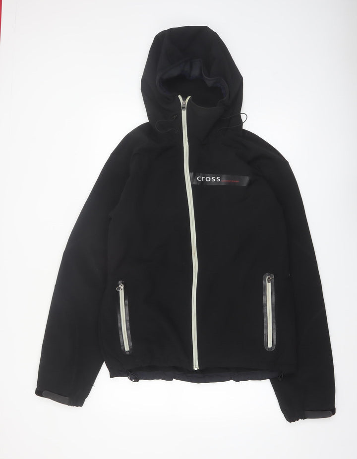 Cross Men's Black XL Soft Shell Hooded Jacket