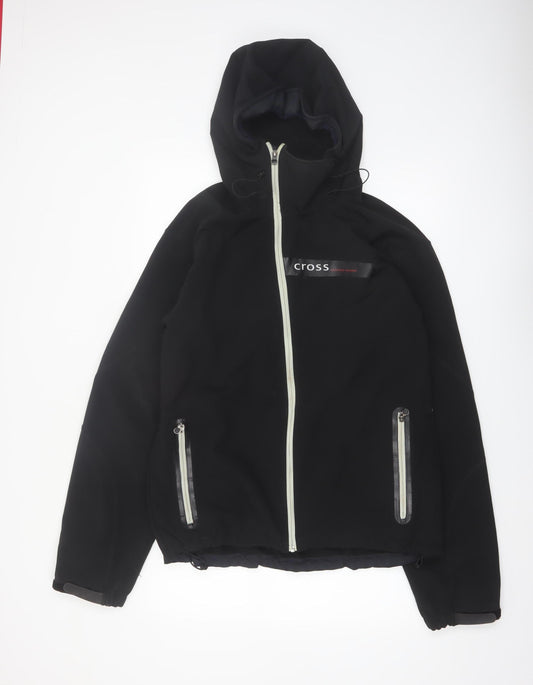 Cross Men's Black XL Soft Shell Hooded Jacket