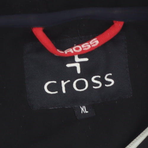 Cross Men's Black XL Soft Shell Hooded Jacket