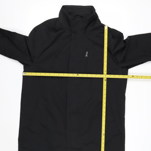 Marks and Spencer Men's Black Waterproof Mid-Length Coat Size M